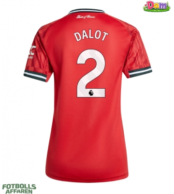 Manchester United Diogo Dalot #2 Hemmatröja Kvinnor 2025-26 Kortärmad